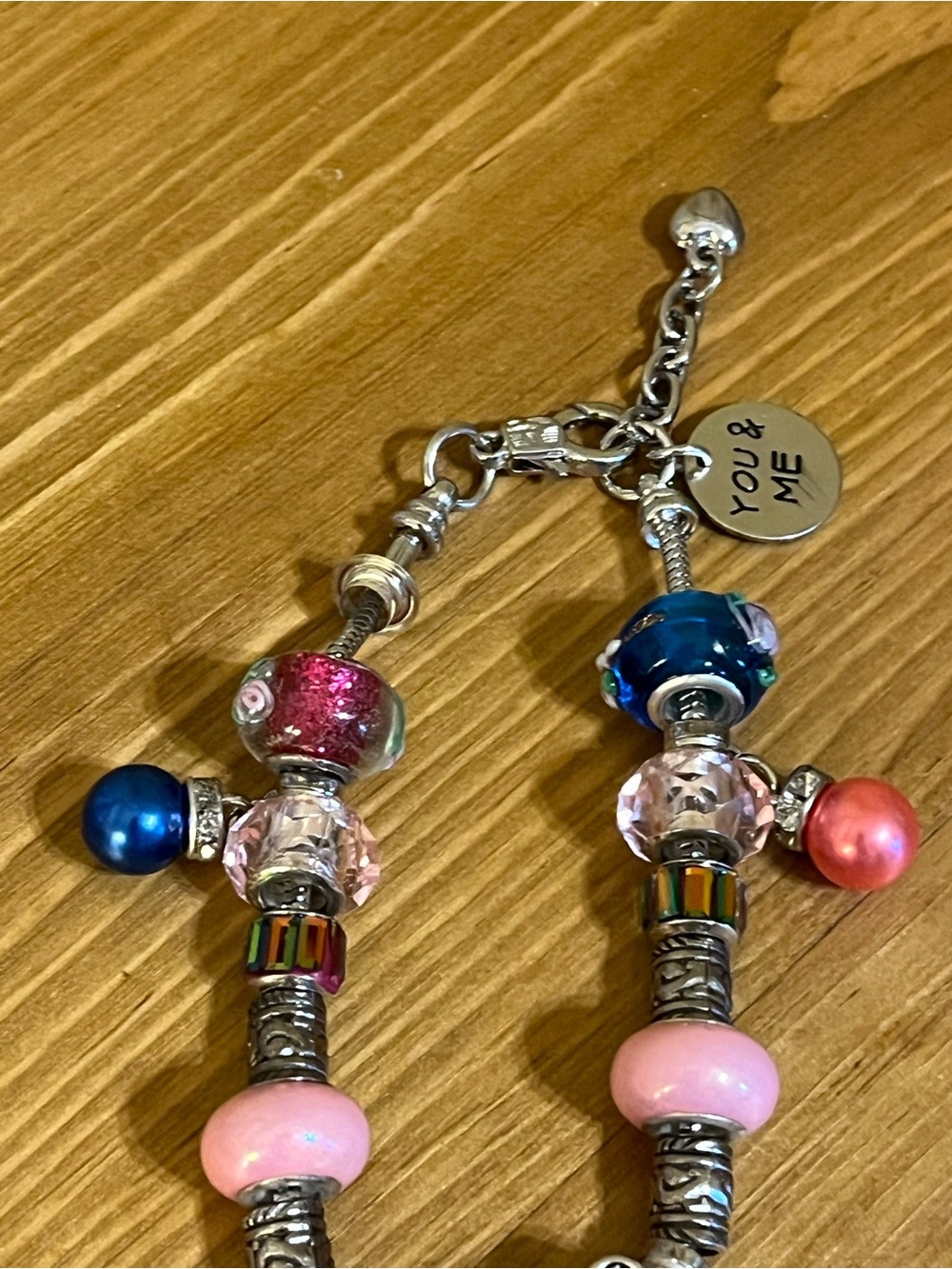 Lilo & Stitch snake bracelet marked “You & Me” silver tone 7 - 8 1/2” - Picture 5 of 10